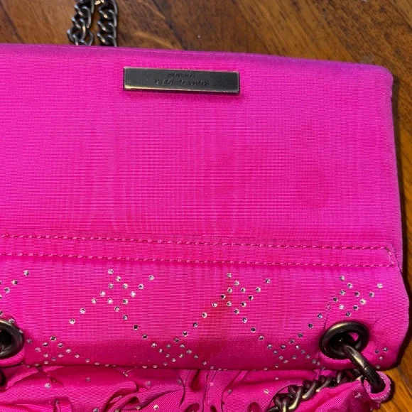 Kurt Geiger Hot Pink Quilted Chain-Handle Shoulder Bag - Picture 5 of 6